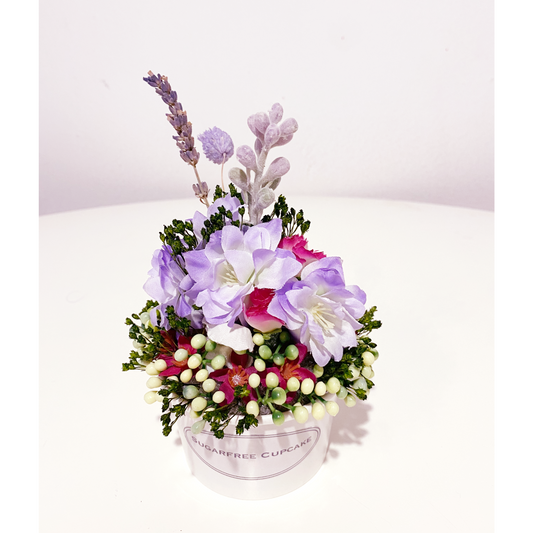Composizioni_Fiori_Artificiali-Aria_di_Fiori-ARIADIPRIMAVERA_Cupcake_Lilla